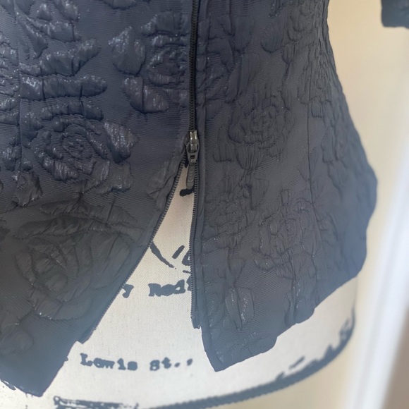 ANNE FONTAINE NAISSE BLACK ZIP JACKET / TOP - Picture 9 of 12